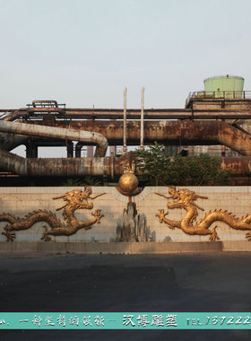 玻璃钢十二生肖大型园林广场仿铜