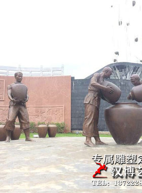 玻璃钢户外景观商业街人物雕塑