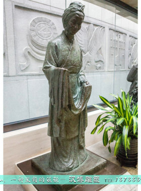 玻璃钢黄道婆古代历史风名人雕塑