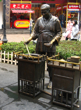 玻璃钢人物民俗景观小品雕塑