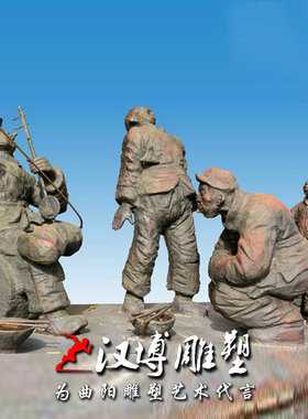 玻璃钢小孩民俗步行街人物雕塑