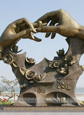 座椅雕像爱情主题文化园林景观