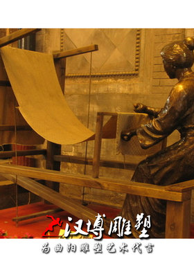 玻璃钢商业街民俗人物雕塑