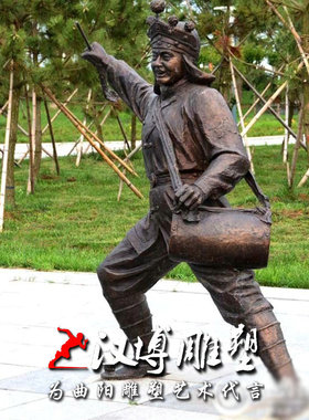 玻璃钢民俗广场舞景观人物雕塑