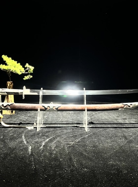 【辽刀】复刻辽代刀剑白铜装黑檀木鞘一体锰钢刀剑收藏 未开刃