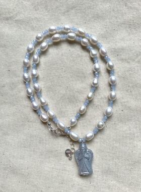 原创设计项链珍珠复古可爱不撞款