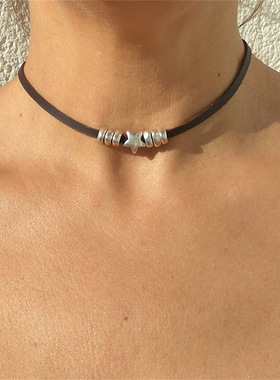 BKP曼谷公园「星点点」波西米亚爱心星星项链复古vintage男女百搭