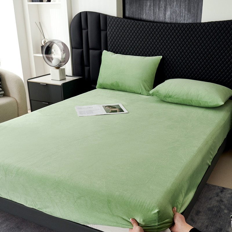 牛奶绒床笠加绒床垫套保护罩床罩防滑床单珊瑚绒防尘罩保暖全包冬,淘宝优惠券,粉丝福利购,淘宝优惠卷