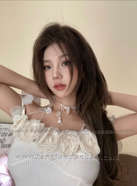 棠洛｜超仙！白贝壳流苏珍珠锁骨链女度假风白色夸张项链配饰2026