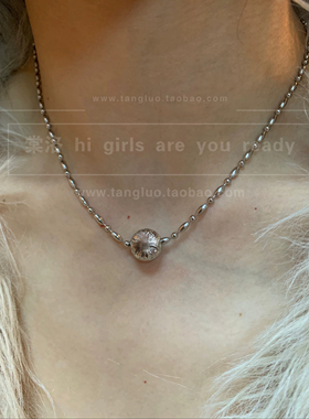 棠洛 金属冷淡风十字架项链叠戴女甜酷颈链高级感日常百搭锁骨链