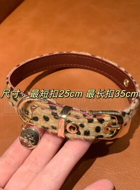 咖色马毛choker颈链女亚文化甜酷