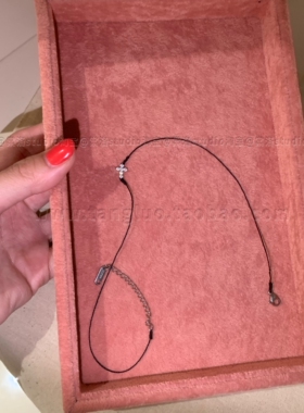 原创小鼻嘎 锆石十字架choker颈链小众高级感极细项圈短款锁骨链