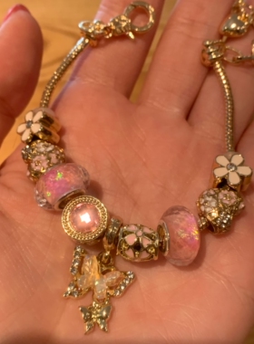 小众vintage潘家diy手链女复古辣妹手镯手饰品叠戴高级感2026潮酷