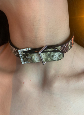 棠洛 鬼马y2k项圈女甜酷辣妹风个性choker小众高级感锁骨链2025潮