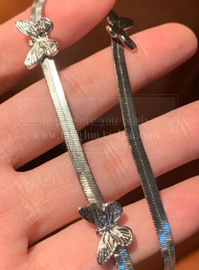 y2k~三只蝴蝶choker短款项链