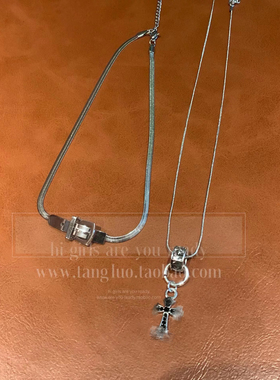 原创酷酷的叠戴项链！~