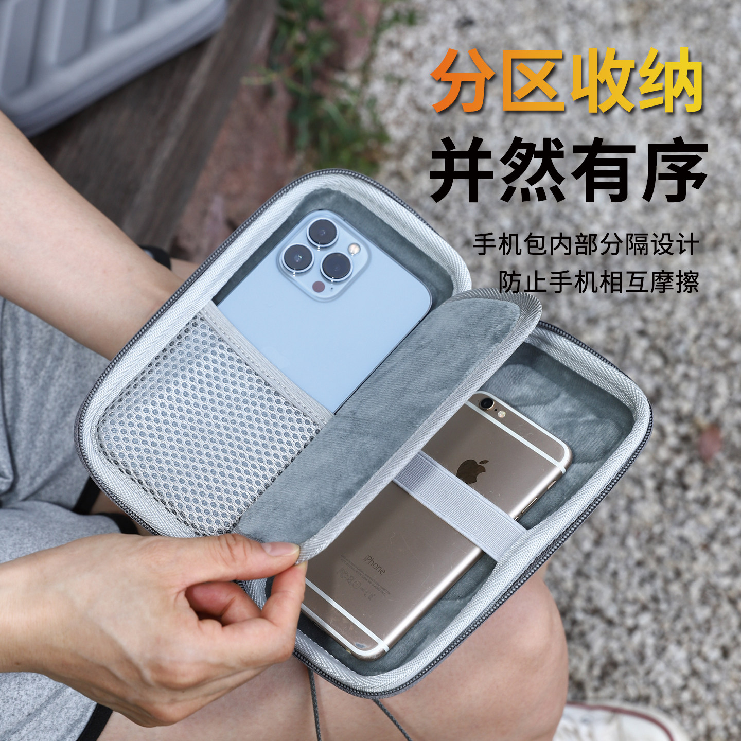 Crossbody mobile phone bag, outdoor hiking bag, lightweight and versatile travel bag, sports folding bag, portable passport bag, document bag