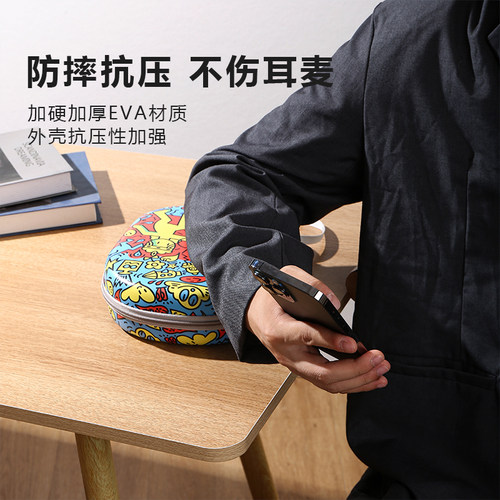 适用漫步者w820nb耳机收纳包w830nb耳机包头戴式蓝牙耳机收纳盒 - 图2