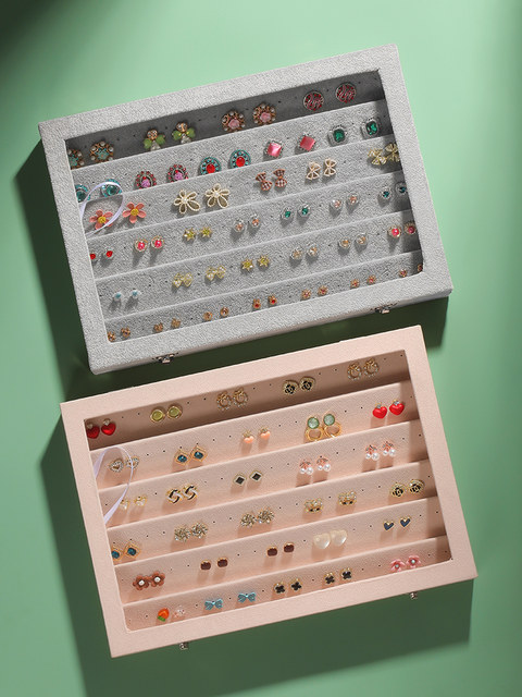 2025 new earring storage box jewelry box large capacity