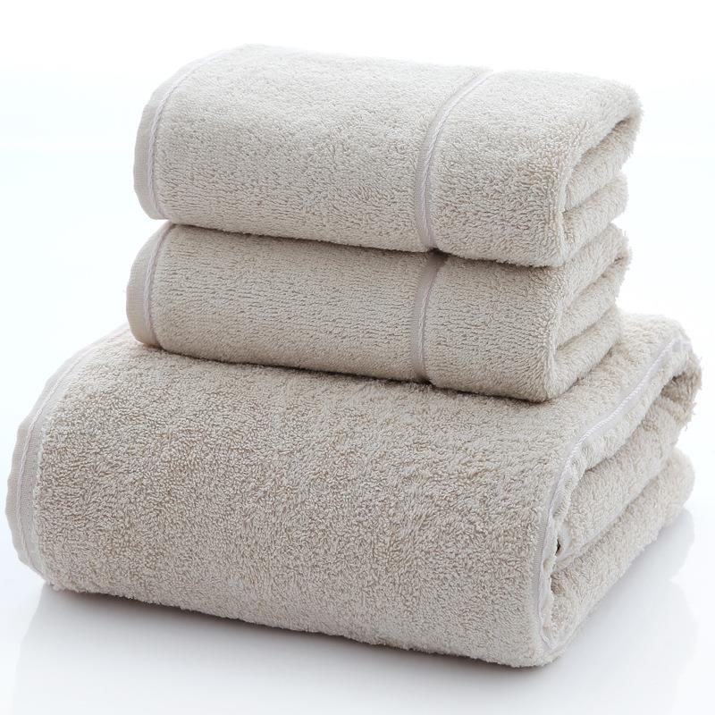 Absorbent Cotton Solid Soft Bath beach Hand Towel Face面巾-图0