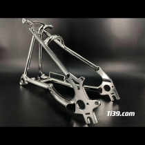 Ti39 titanium small cloth with folding car titanium alloy disc brake front and rear fork