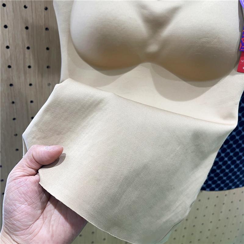 名门气质E1蝶博士D06塑身美体收腹保暖背心女秋冬文胸一体内搭衣 - 图0