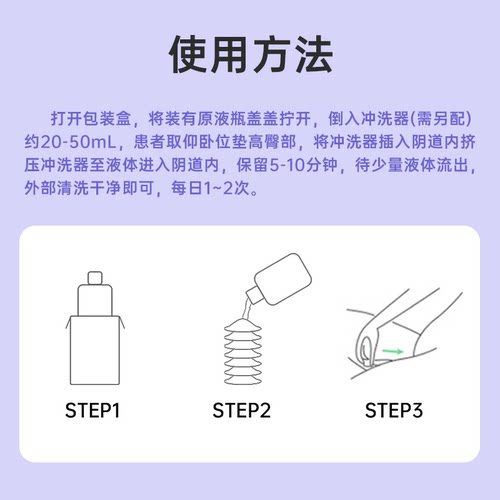 妇炎洁医用妇科抑菌私密处清洗液女护理宫颈阴道止痒外阴瘙痒洗护 - 图3