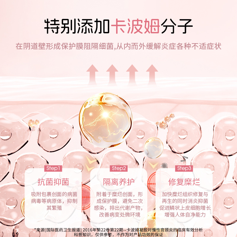 妇炎洁医用妇科凝胶抑菌正品私处护理阴道炎宫颈糜烂疼痛瘙痒异味 - 图0