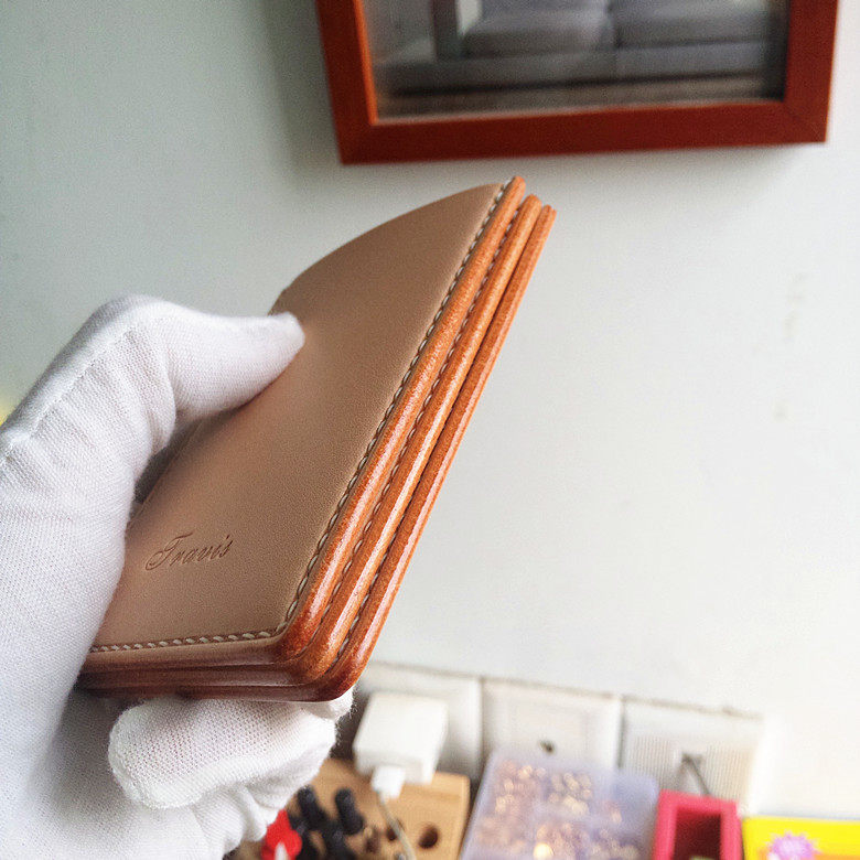 Genuine leather pickup case for bus and subway Bada test card