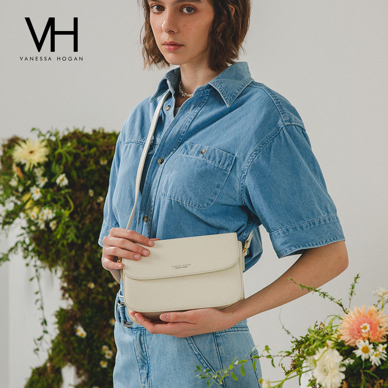 vh 2022秋冬款纯色极简琥珀单肩包 vanessahogan女士包袋