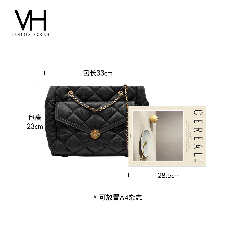 vh 2022新款高级感轻奢百搭单肩包 vanessahogan女士包袋