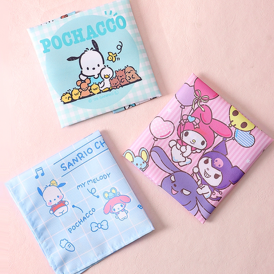 三丽鸥儿童专用手帕女士随身可爱小方巾幼儿园小学生擦汗擦手手绢