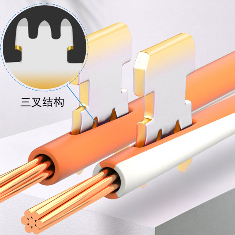 镀金高品质电话水晶头6芯水晶头6P6C水晶头RJ11六芯电话头-图0