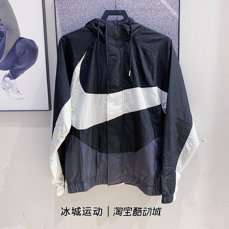 Nike/耐克男子BIG SWOOSH夹克大勾梭织运动外套DD5968 AR3133-010 - 图2