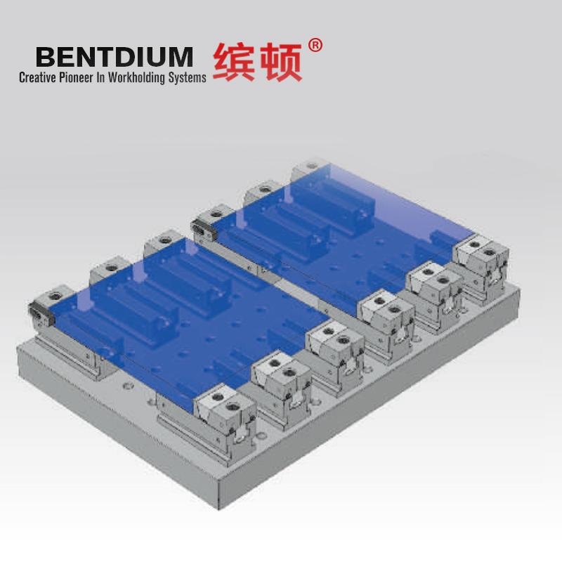 多工位虎钳多功能平口钳加工中心CNC自由式并列工装夹具精密虎钳