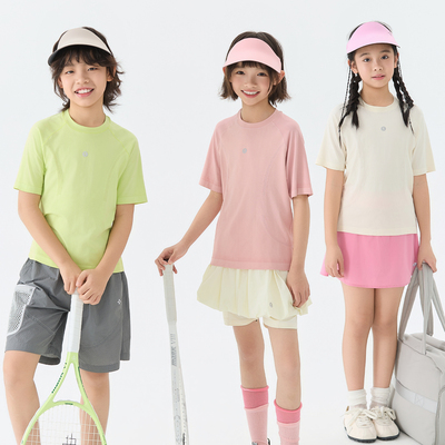 Eayakids男女童凉感舒适短袖T恤