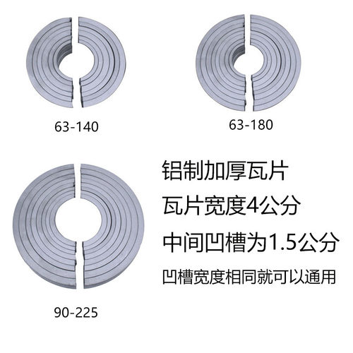 PE管道热熔对焊机夹片63 75 90上下环卡瓦40 50加厚瓦片机架配件 - 图1
