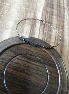 五彩情侣细国风五色线