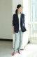 Spring and Autumn Commuting Casual Blazer Women's Slim Fit Knitted Right Anti-Wrinkle Right Shoulder No Shoulder Pad Office Stretch Work Wear