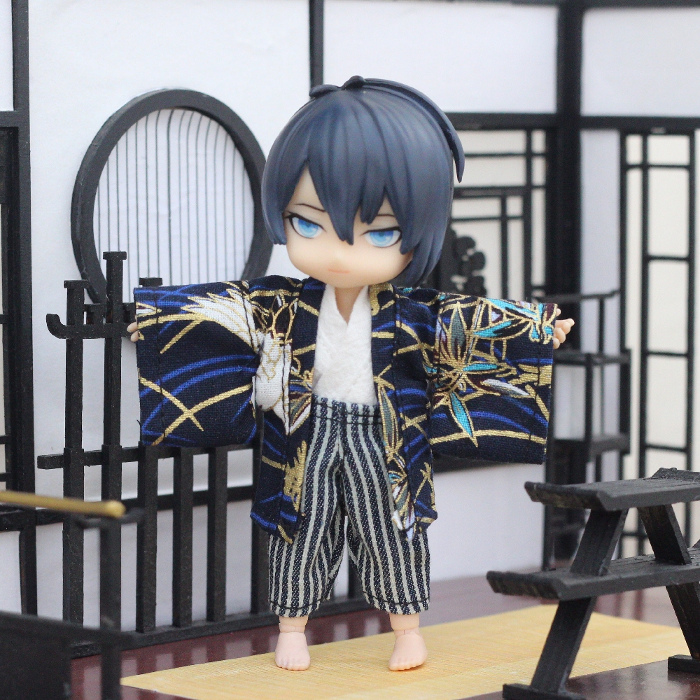 ob11娃娃衣服和服 浴衣套装 12分bjd素体GSC粘土人 body9 molly - 图1