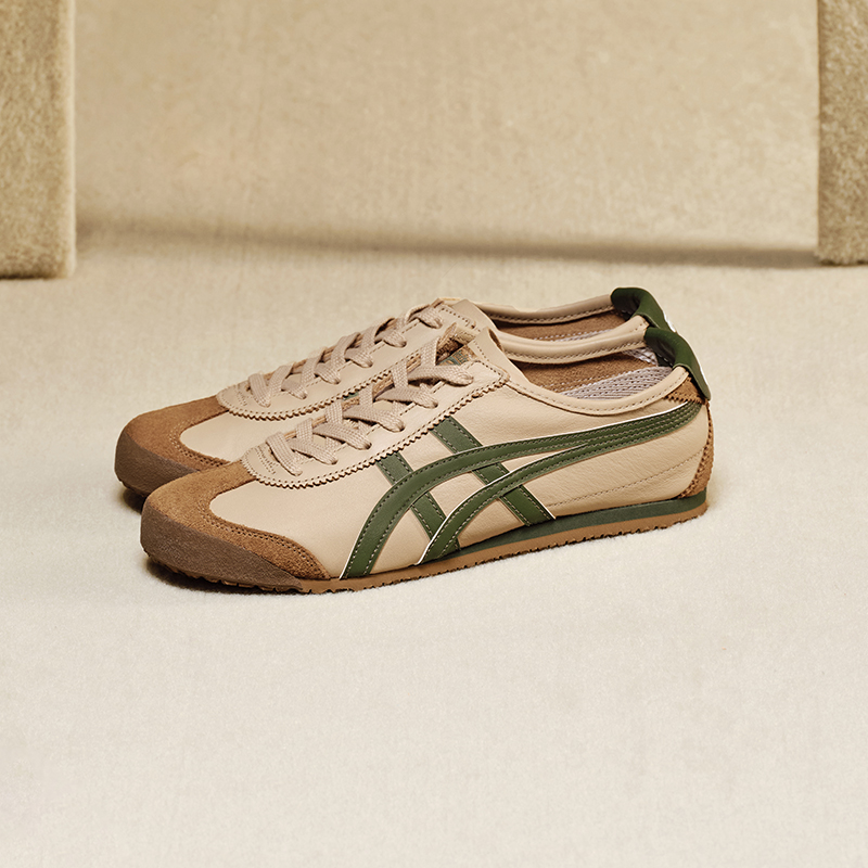 [经典]Onitsuka Tiger鬼塚虎MEXICO 66™复古奶茶色情侣鞋休闲鞋 - 图0