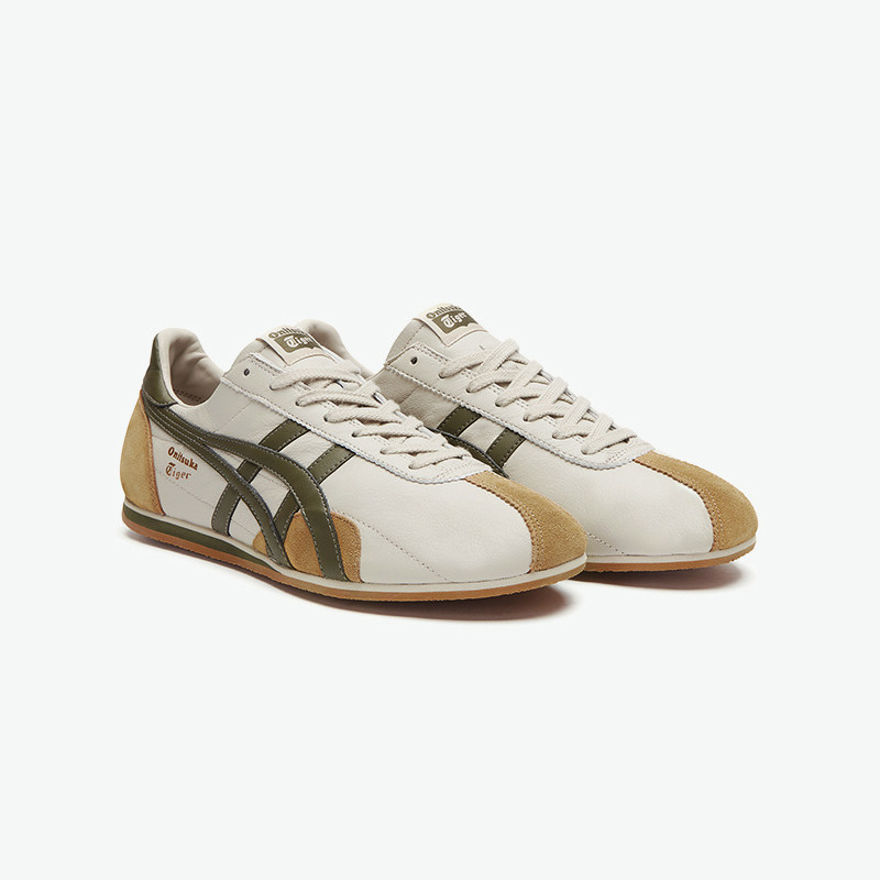 Onitsuka Tiger鬼塚虎RUNSPARK米黄色男女鞋夏季复古运动休闲鞋