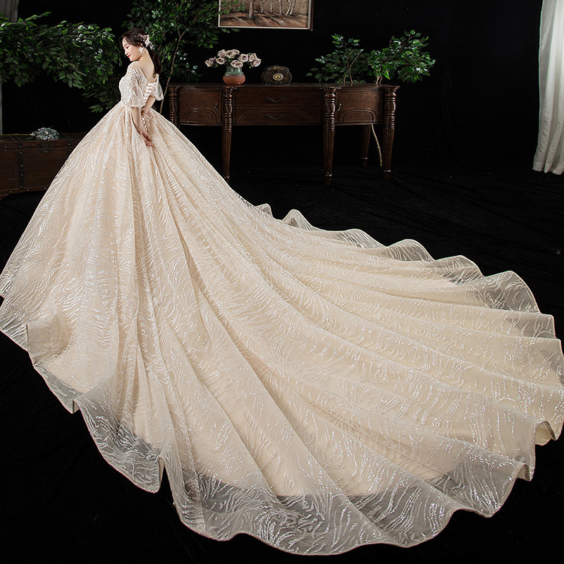 大码胖mm婚纱2020新款新娘豪华奢侈 磬之缘服饰婚纱