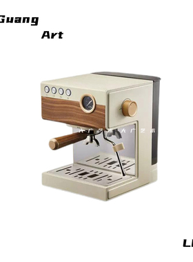 大广 中古风厨房花艺咖啡组合摆件 样板间客厅餐边柜桌面装饰摆件