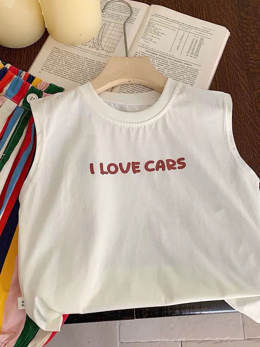 莫代尔背心夏季卡通T恤新款无袖儿童印花上衣男童女童宝宝洋气,淘宝优惠券,粉丝福利购,淘宝优惠卷