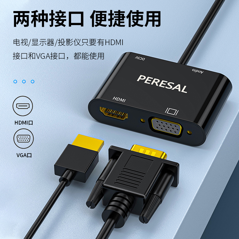 DVI24+1转VGA连接线电脑主机DVI24+1接显示器DSUB15针转接线-图1