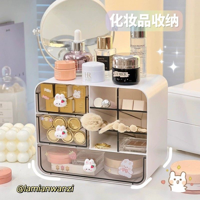 桌面收纳盒学生ins文具手账神器箱化妆品柜宿舍书桌抽屉式置物架,淘宝优惠券,粉丝福利购,淘宝优惠卷