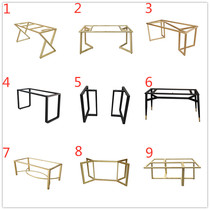 Custom Iron Art Table Leg Bracket Large Plate Table Tea Table Desk Marble Dining Table Feet Desk Feet Desk Metal Legs