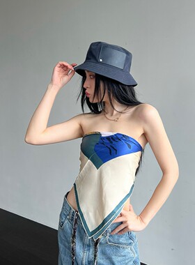 【现货】MII COLLECTION 25新品 复古卡通人印花丝巾 SOLSOL