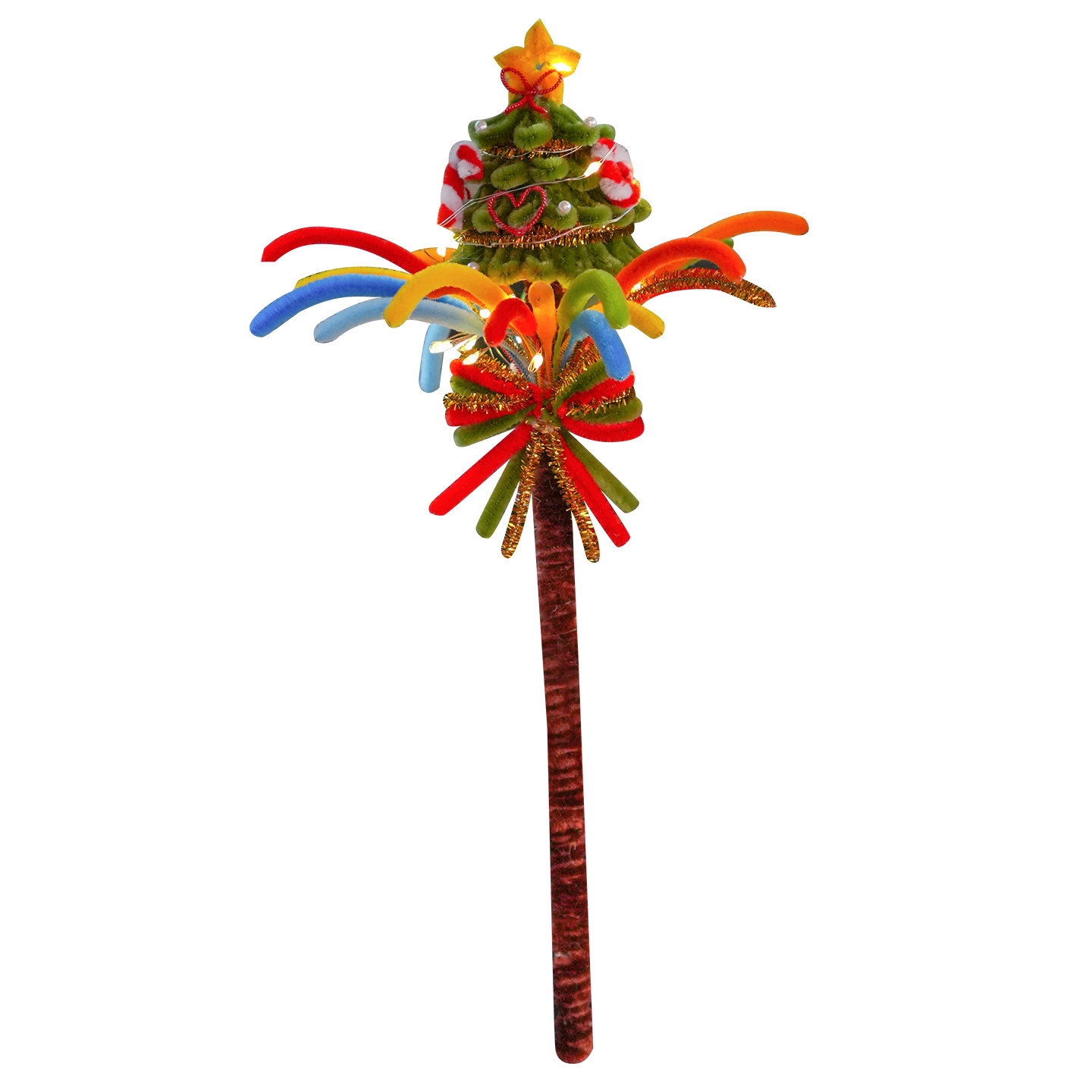 新年礼物扭扭棒编织圣诞树烟花棒手工diy材料包自制送女孩子闺蜜,淘宝优惠券,粉丝福利购,淘宝优惠卷